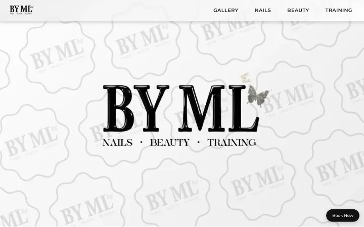Nails, Aesthetics and Training by ML Site landing page